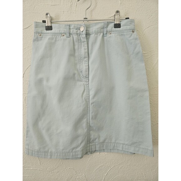 Vintage Light Blue Pendleton Jean Skirt Size 8 - Picture 1 of 8